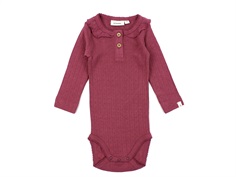 Lil Atelier dry rose bodysuit with pattern
